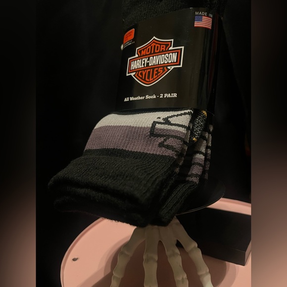 Harley-Davidson Other - NEW Harley Davidson UNISEX socks! 2 pair! Woman’s 6-9 Men’s 4-9!